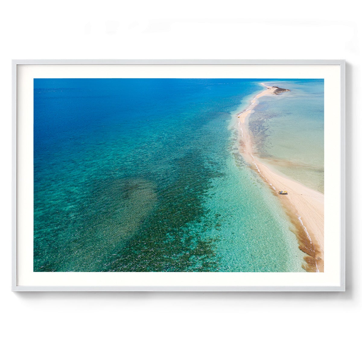 Langford Island Sandbar and Tender #2 - Framed Print