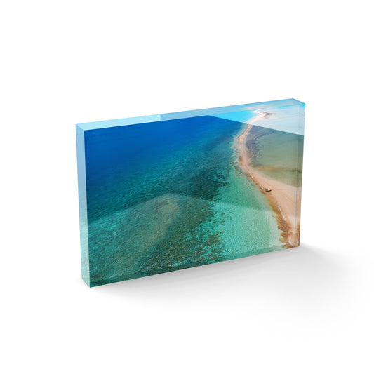 Langford Island Sandbar and Tender #2 - Acrylic ICE Block