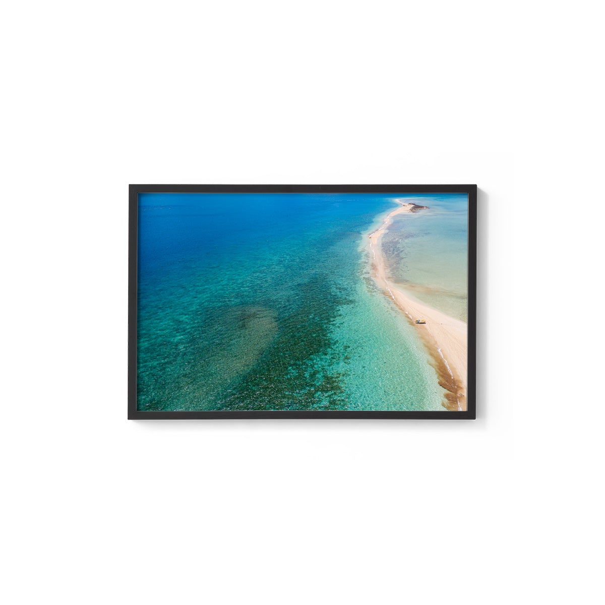 Langford Island Sandbar and Tender #2 - Framed Print