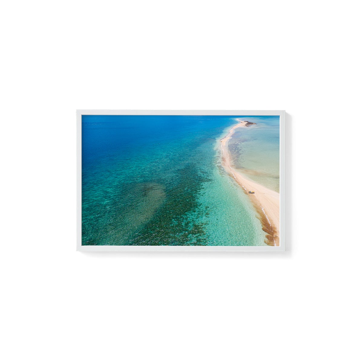 Langford Island Sandbar and Tender #2 - Framed Print