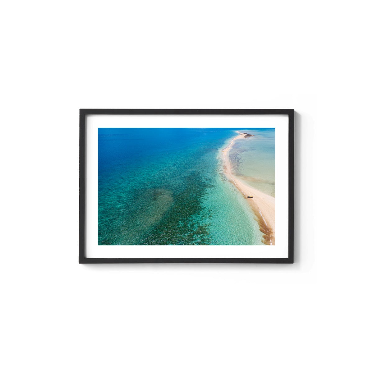 Langford Island Sandbar and Tender #2 - Framed Print