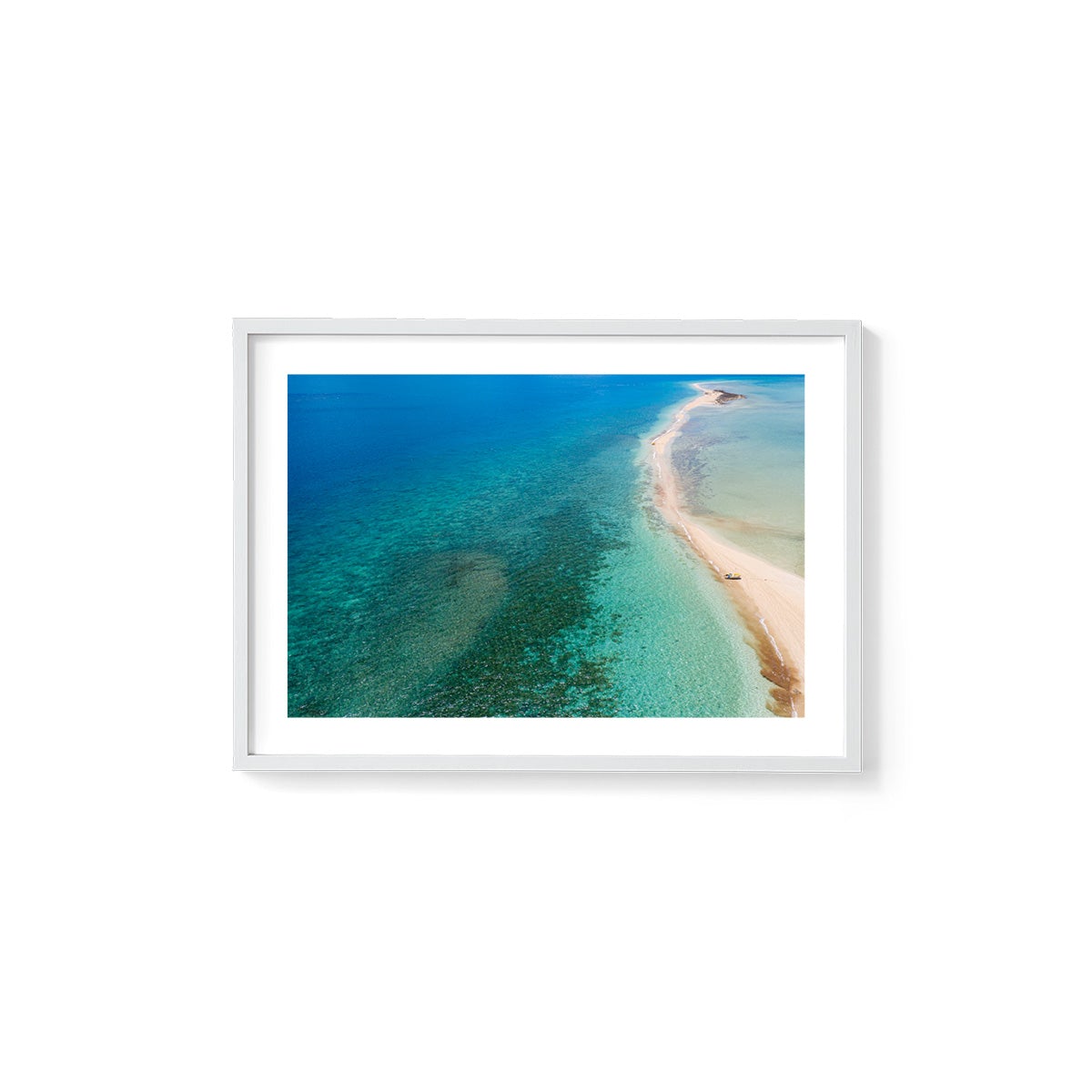 Langford Island Sandbar and Tender #2 - Framed Print