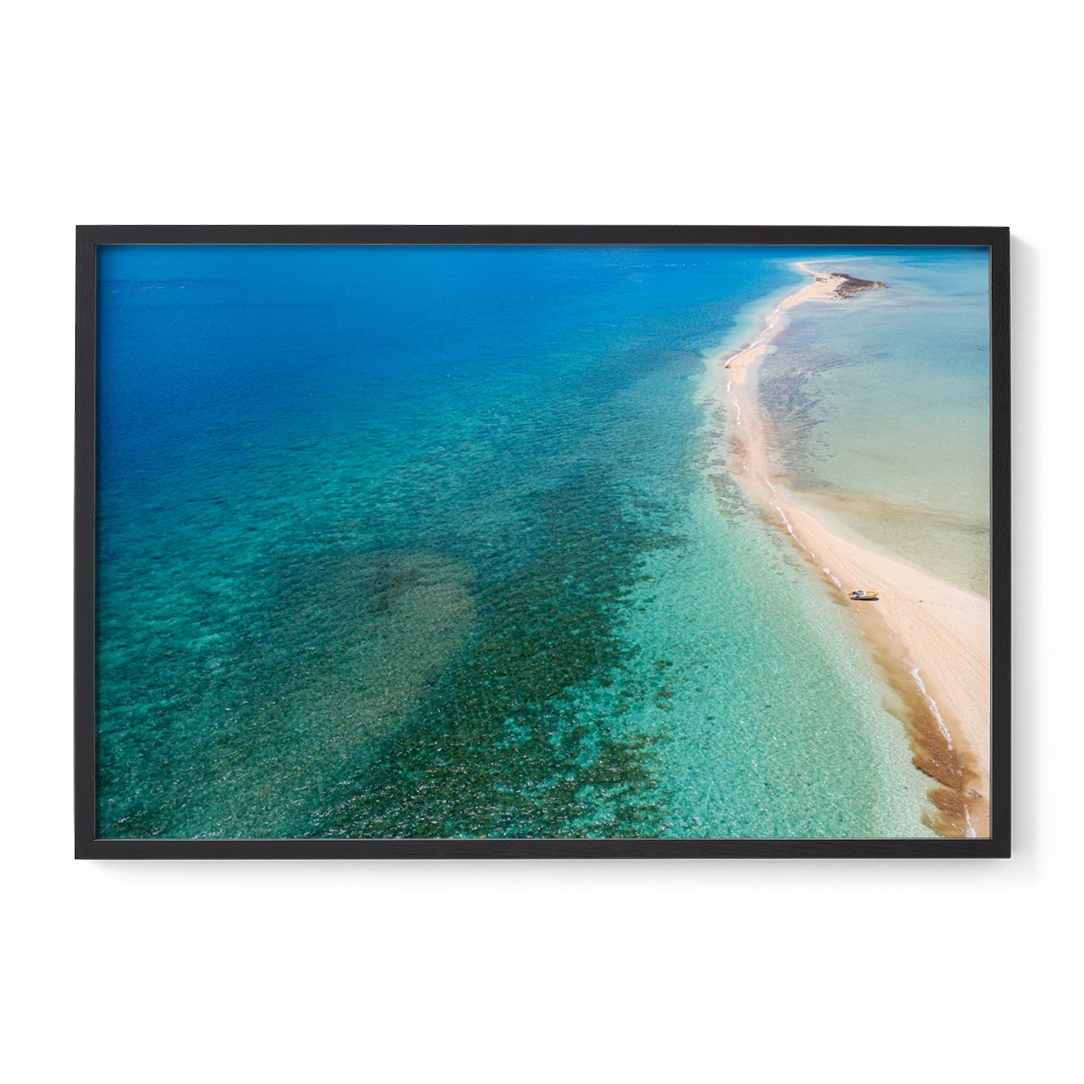 Langford Island Sandbar and Tender #2 - Framed Print