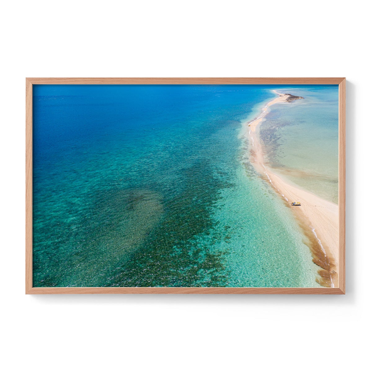 Langford Island Sandbar and Tender #2 - Framed Print