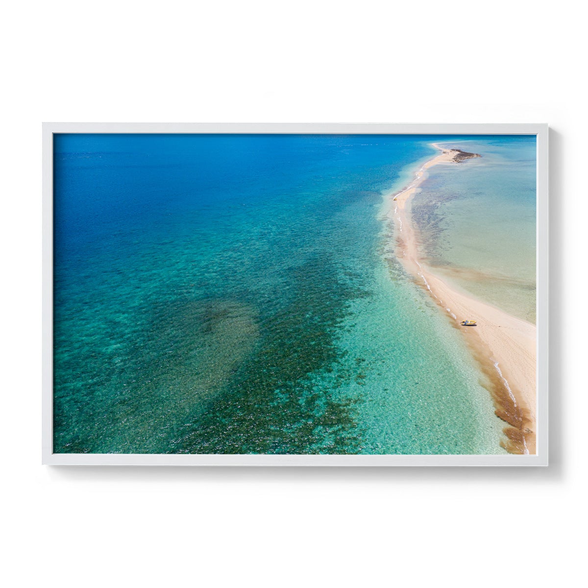 Langford Island Sandbar and Tender #2 - Framed Print