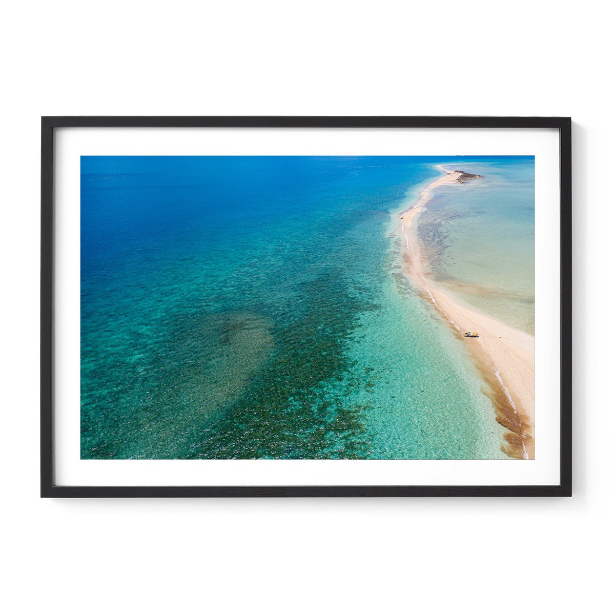 Langford Island Sandbar and Tender #2 - Framed Print