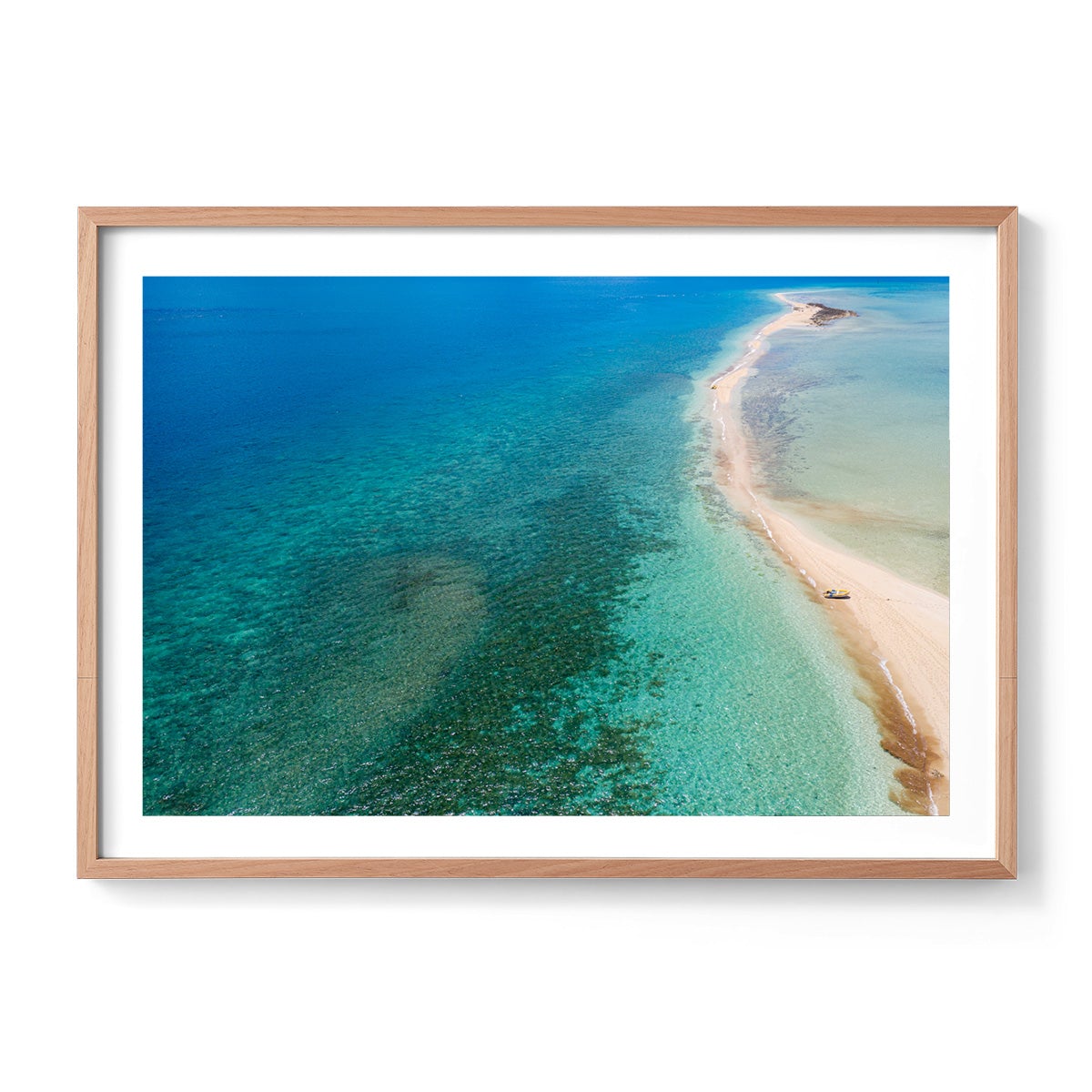 Langford Island Sandbar and Tender #2 - Framed Print