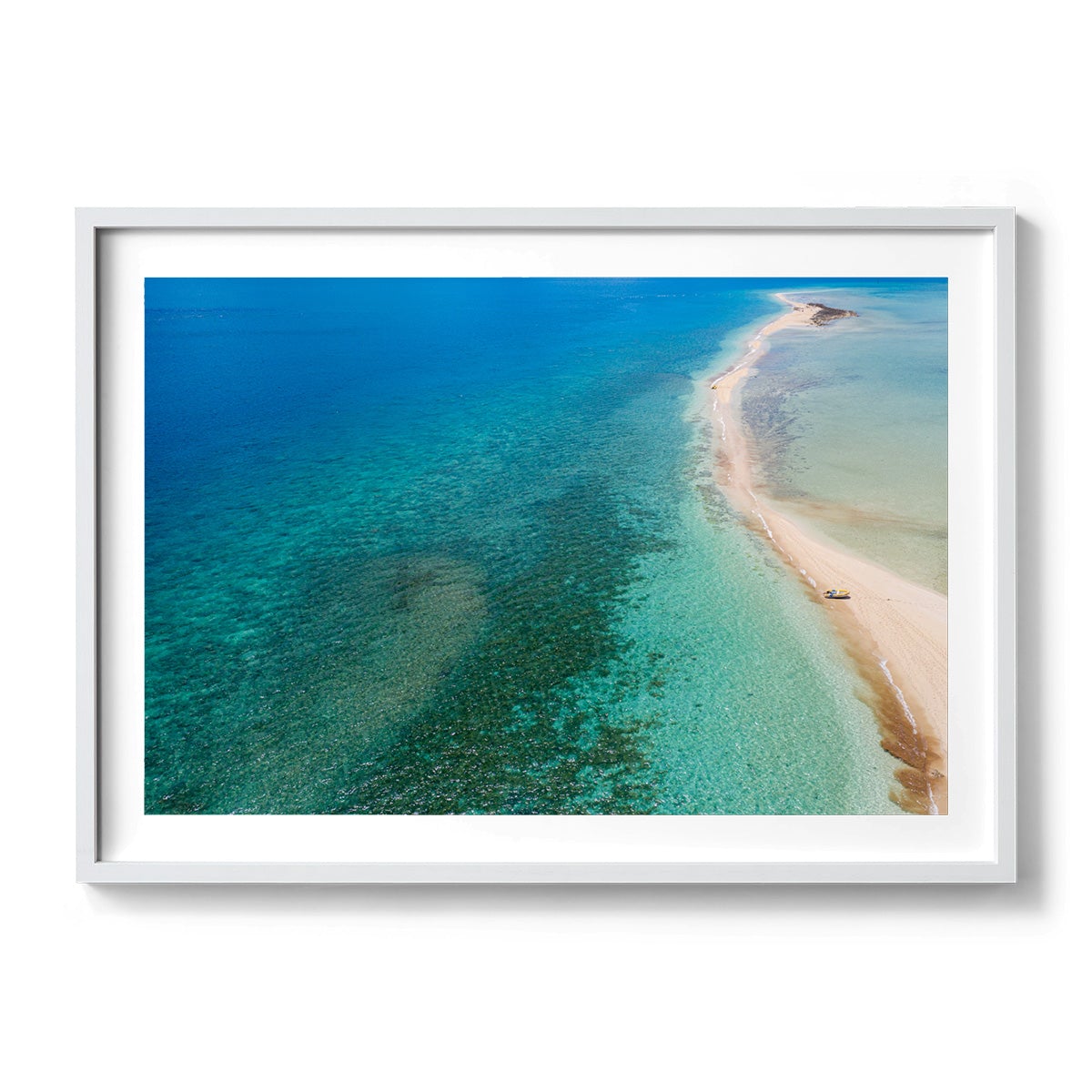 Langford Island Sandbar and Tender #2 - Framed Print