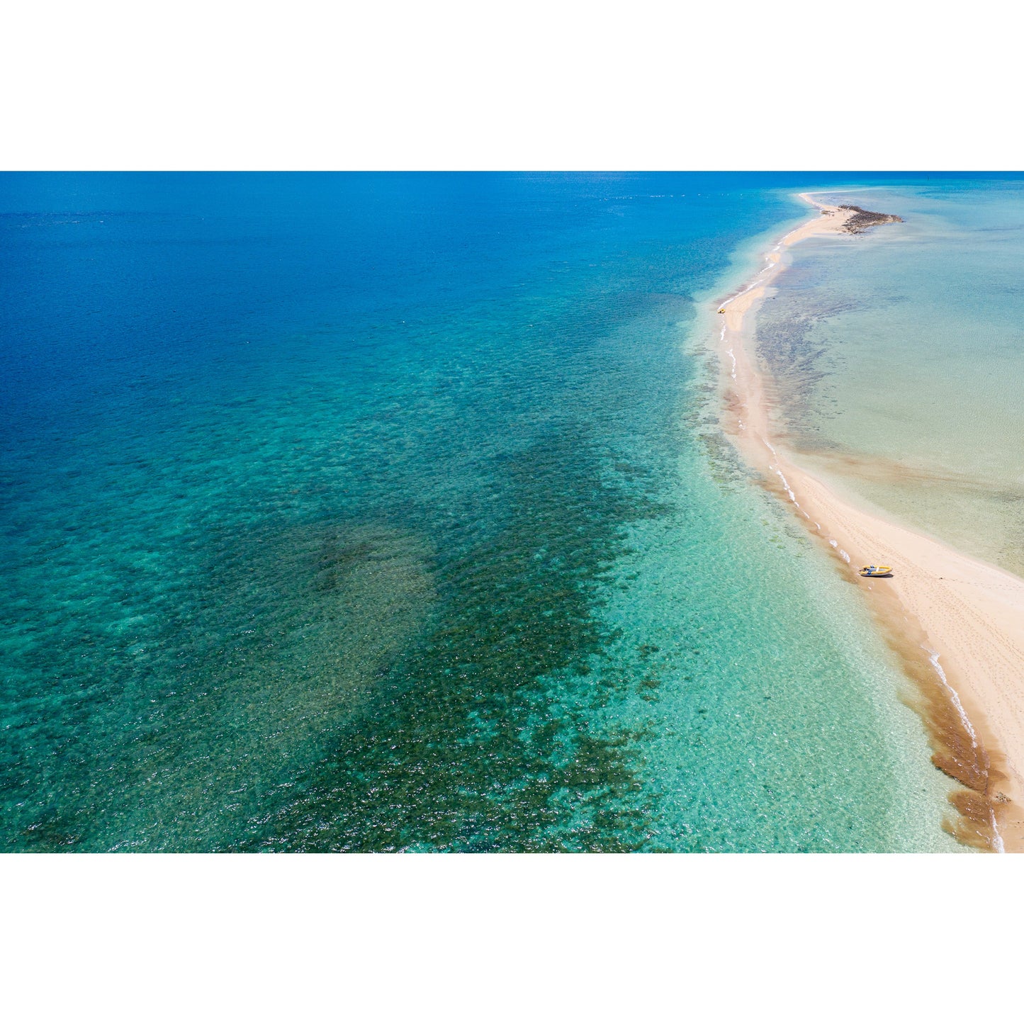 Langford Island Sandbar and Tender #2 - Framed Print