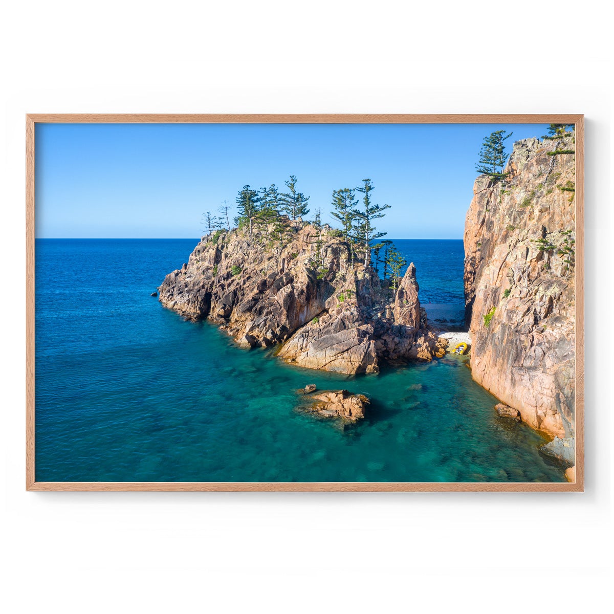 Dolphin Point, Blue Pearl Bay - Framed Print