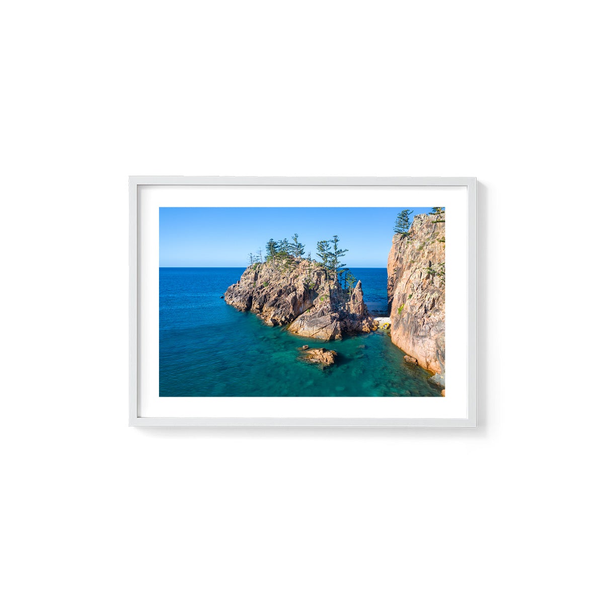 Dolphin Point, Blue Pearl Bay - Framed Print