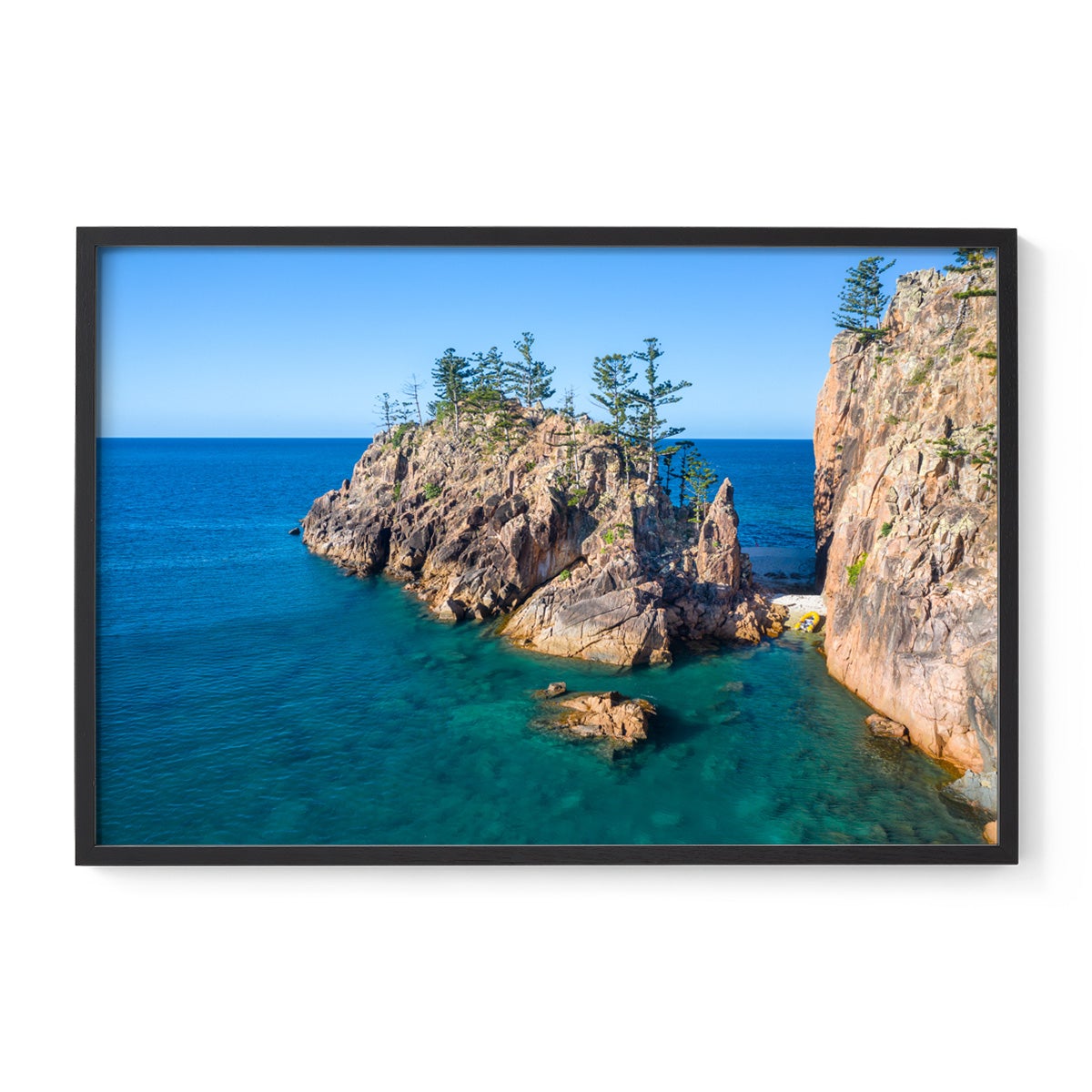 Dolphin Point, Blue Pearl Bay - Framed Print