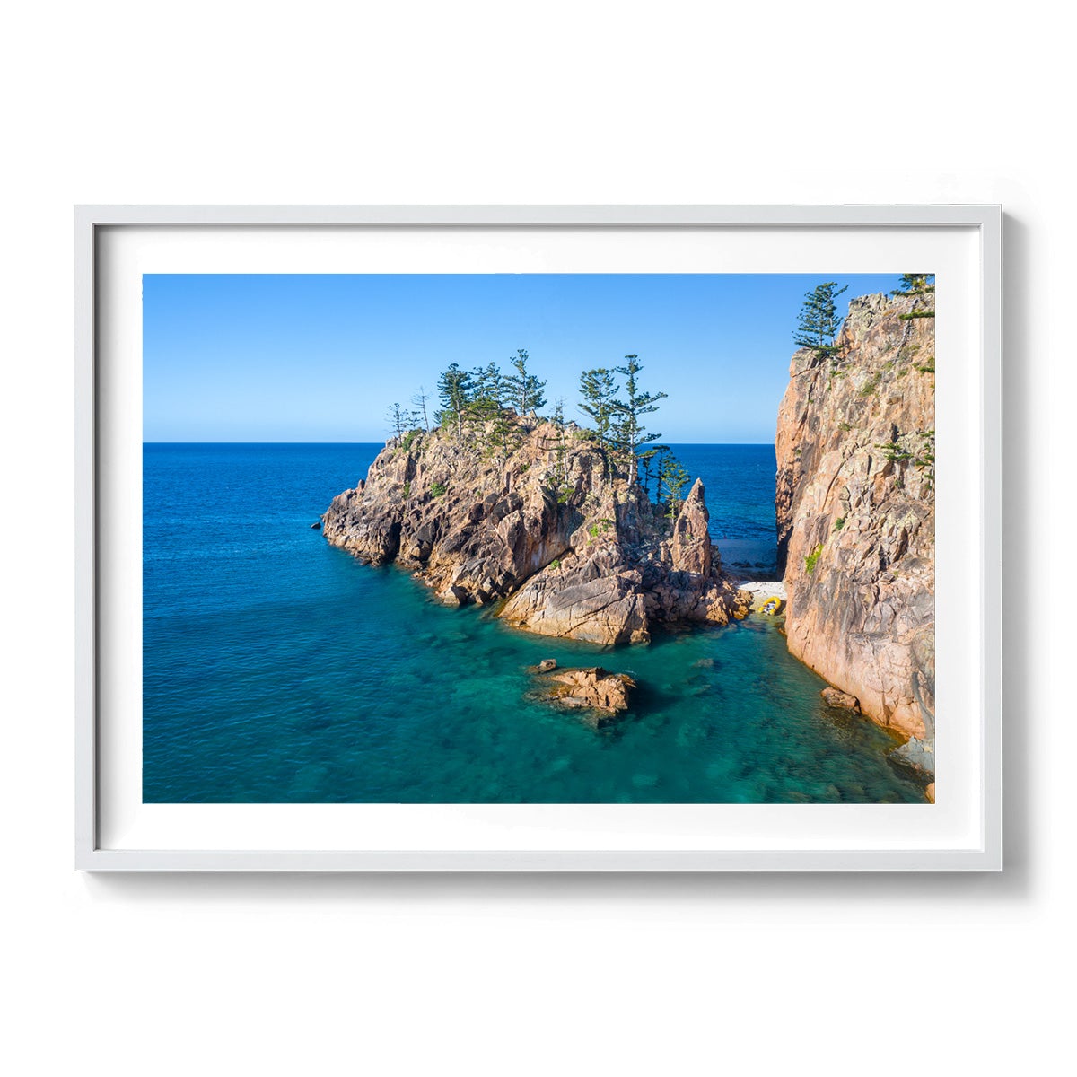 Dolphin Point, Blue Pearl Bay - Framed Print