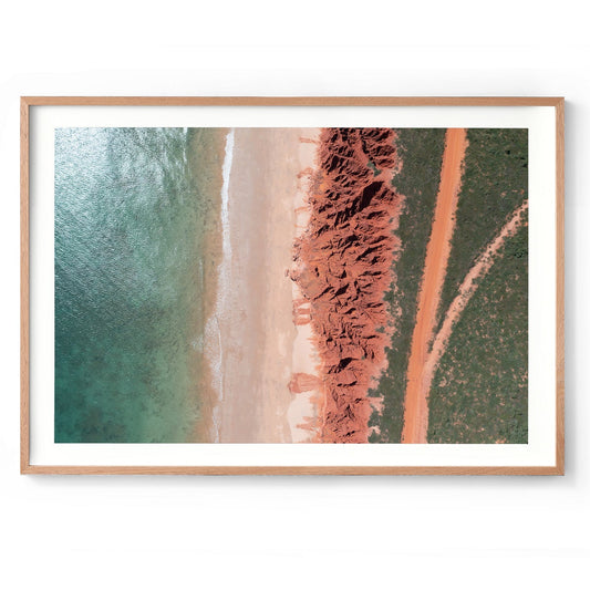 James Price Point Aerial #3 - Framed Print