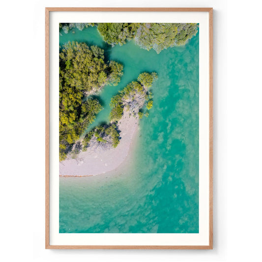 Willie Creek Tidal Abstract #1 - Framed Print