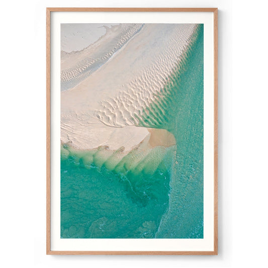 Willie Creek Sandbar Abstract #1 - Framed Print