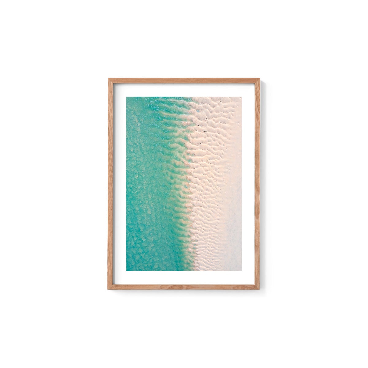 Willie Creek Sandbar Abstract #2 - Framed Print