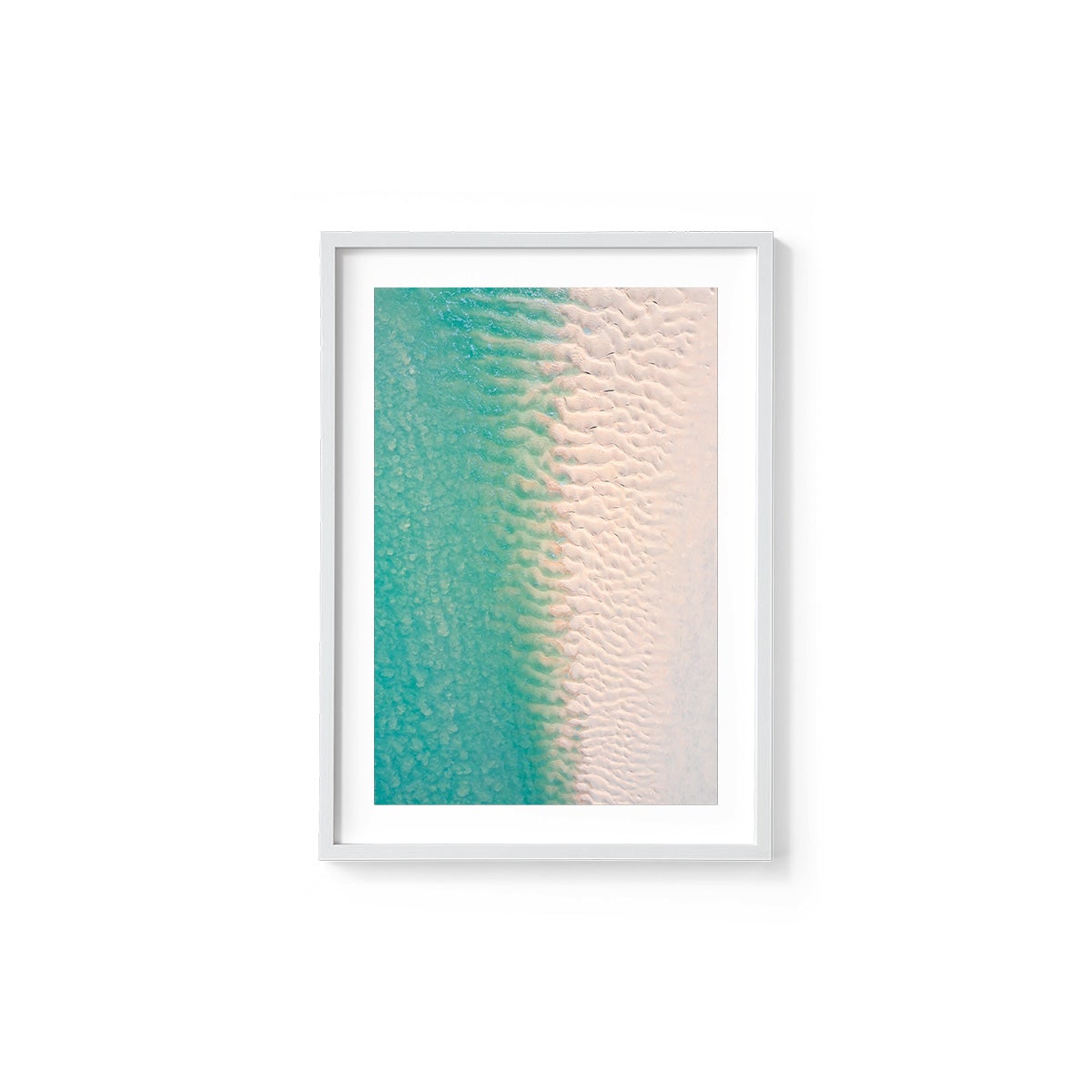 Willie Creek Sandbar Abstract #2 - Framed Print