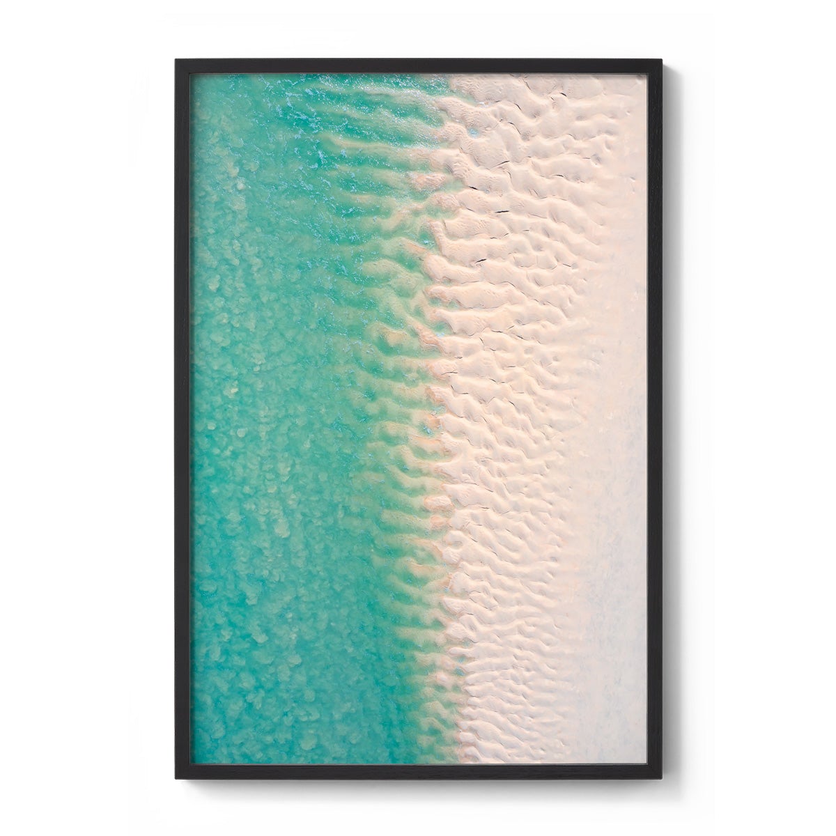 Willie Creek Sandbar Abstract #2 - Framed Print