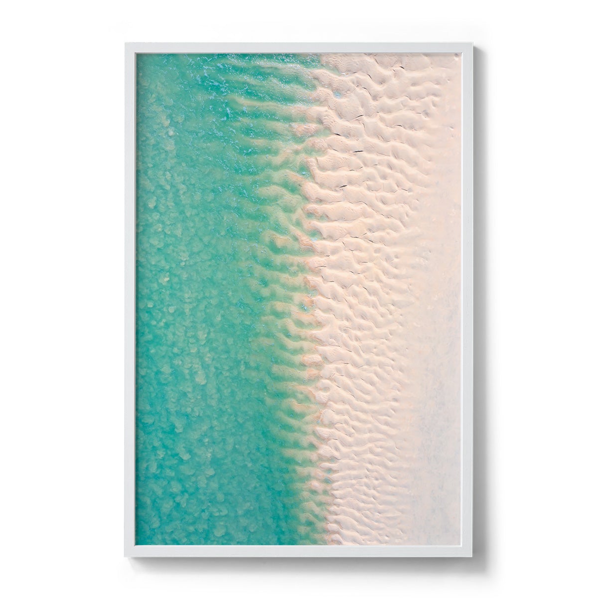 Willie Creek Sandbar Abstract #2 - Framed Print