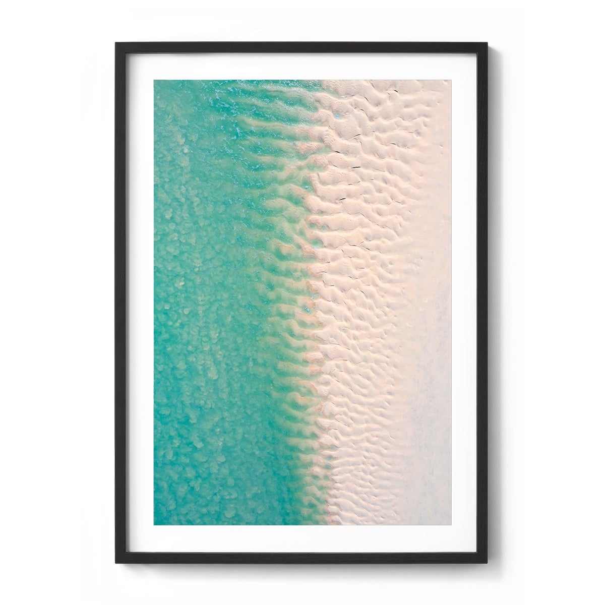 Willie Creek Sandbar Abstract #2 - Framed Print