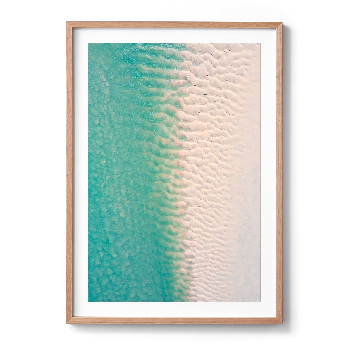 Willie Creek Sandbar Abstract #2 - Framed Print