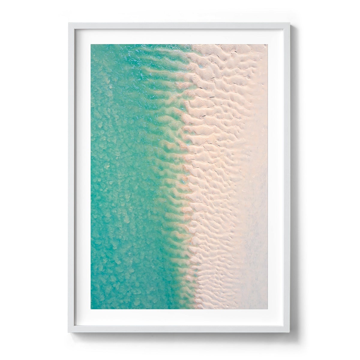 Willie Creek Sandbar Abstract #2 - Framed Print