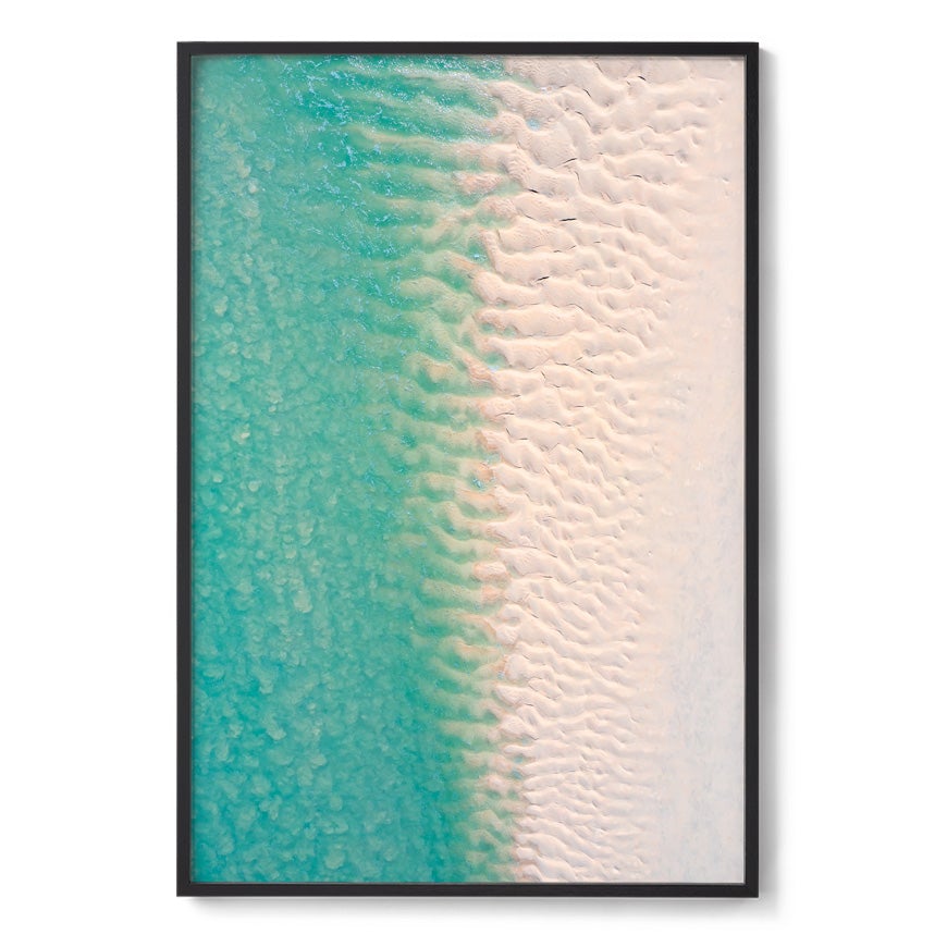 Willie Creek Sandbar Abstract #2 - Framed Print