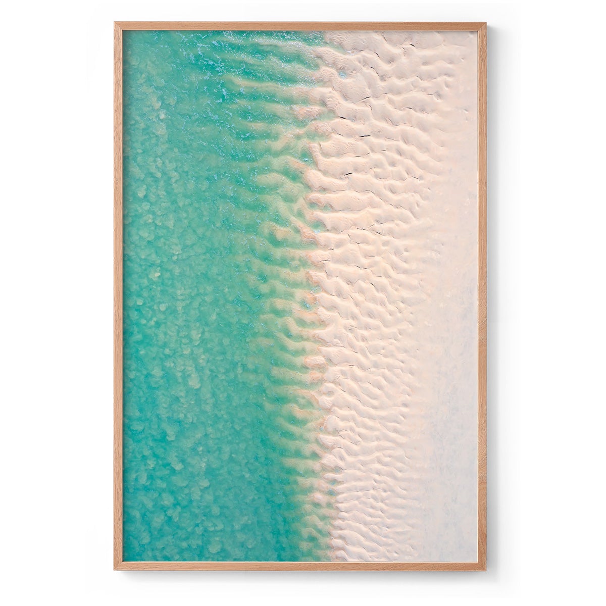 Willie Creek Sandbar Abstract #2 - Framed Print