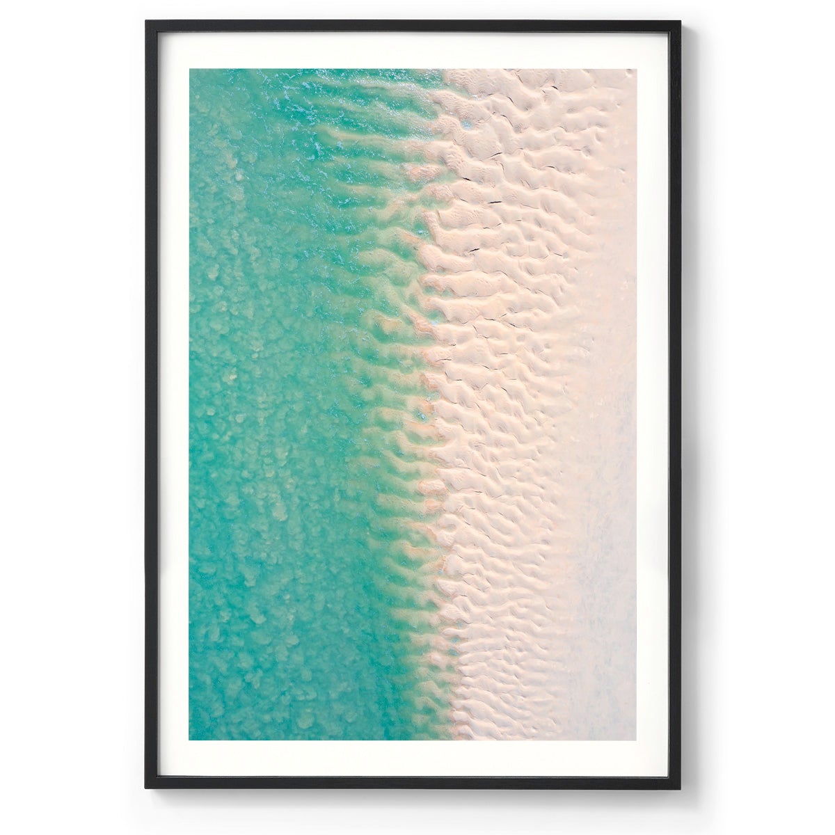 Willie Creek Sandbar Abstract #2 - Framed Print