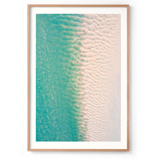 Willie Creek Sandbar Abstract #2 - Framed Print