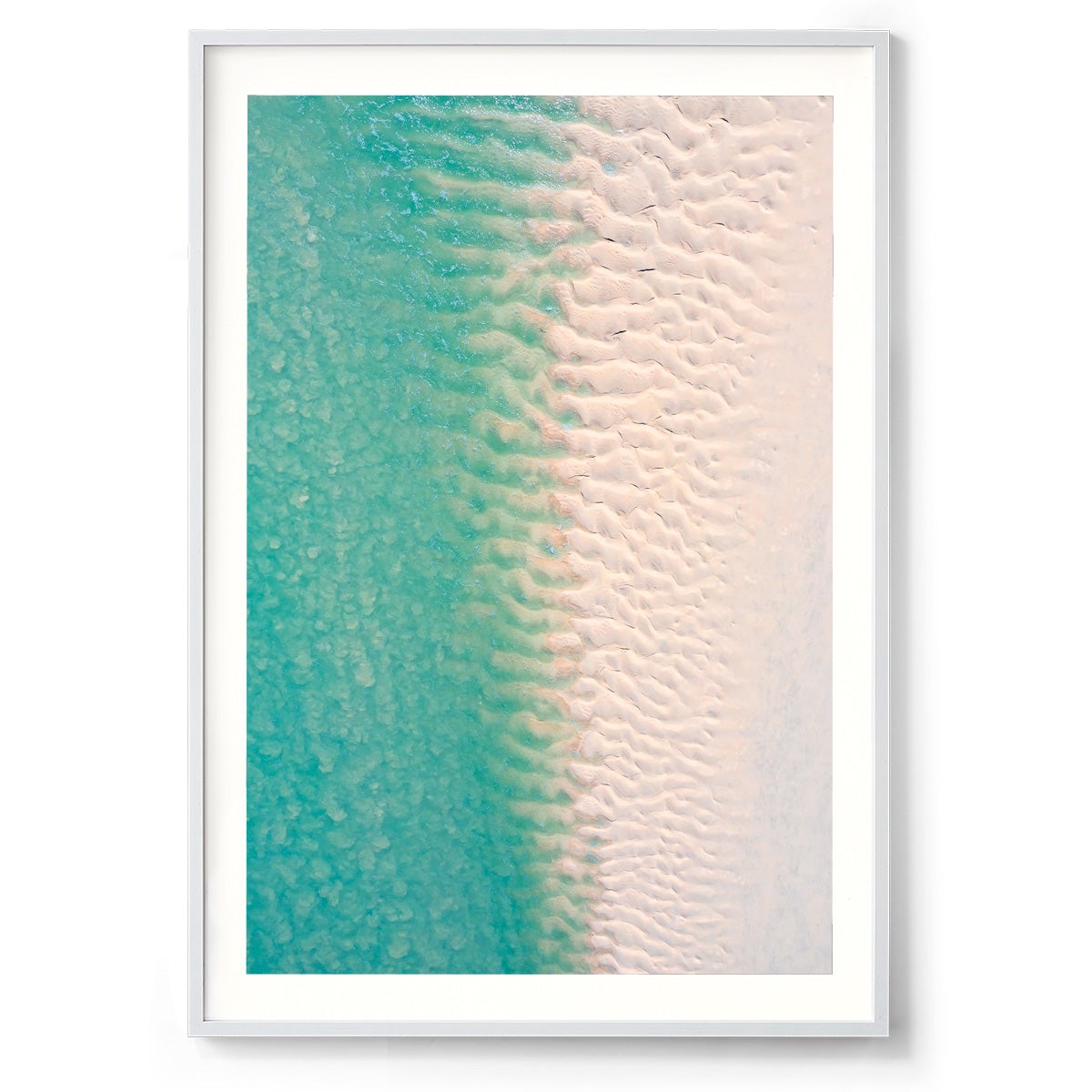 Willie Creek Sandbar Abstract #2 - Framed Print