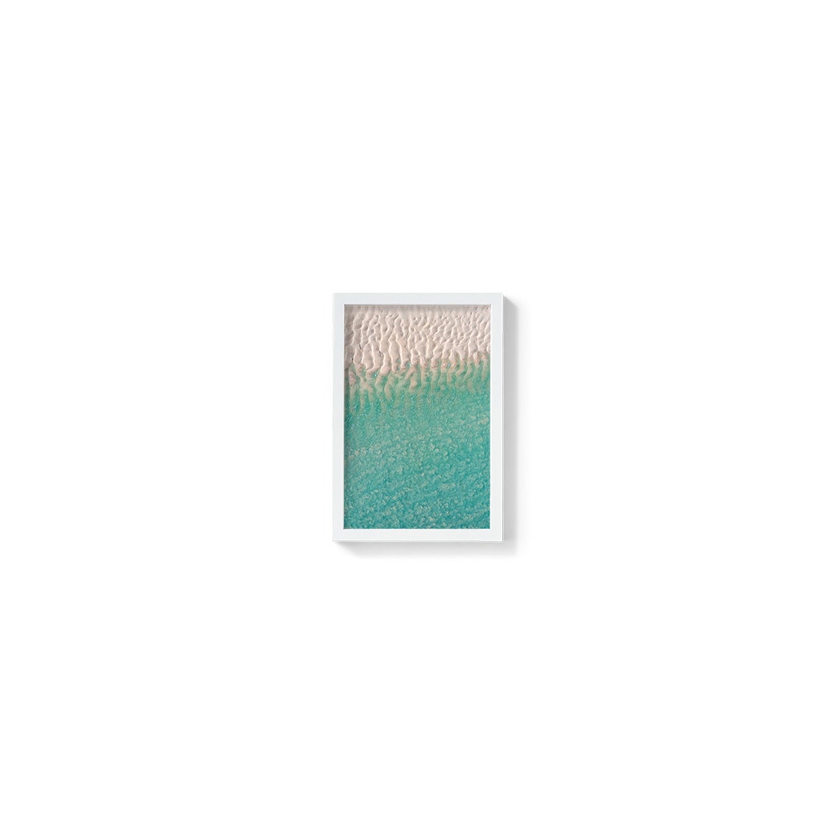 Willie Creek Sandbar Abstract #3 - Framed Print