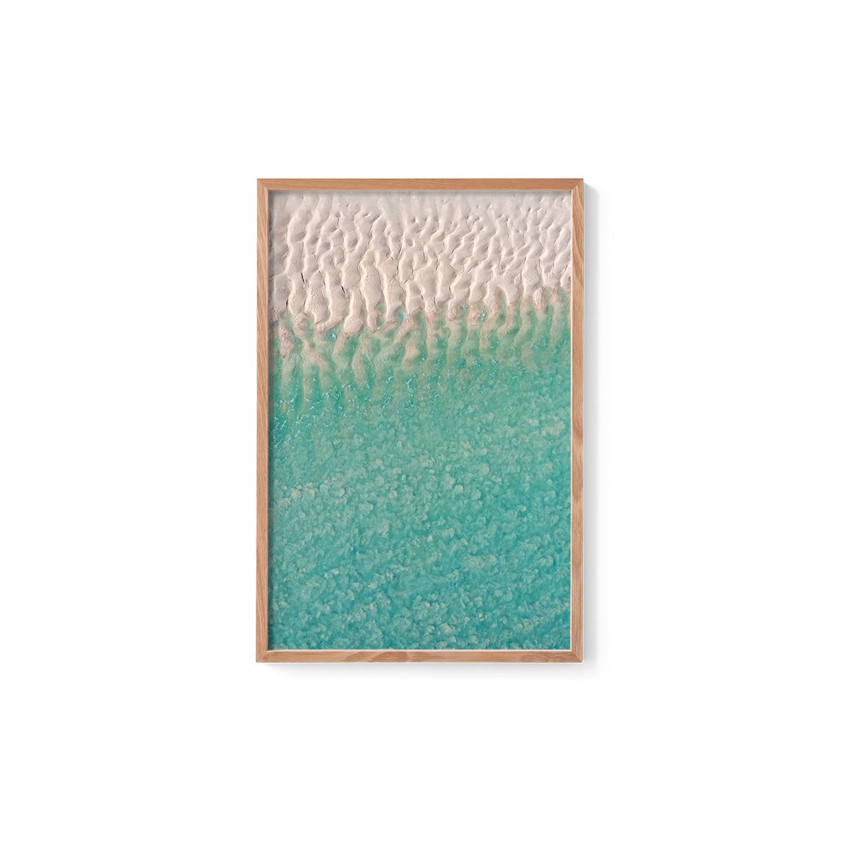 Willie Creek Sandbar Abstract #3 - Framed Print