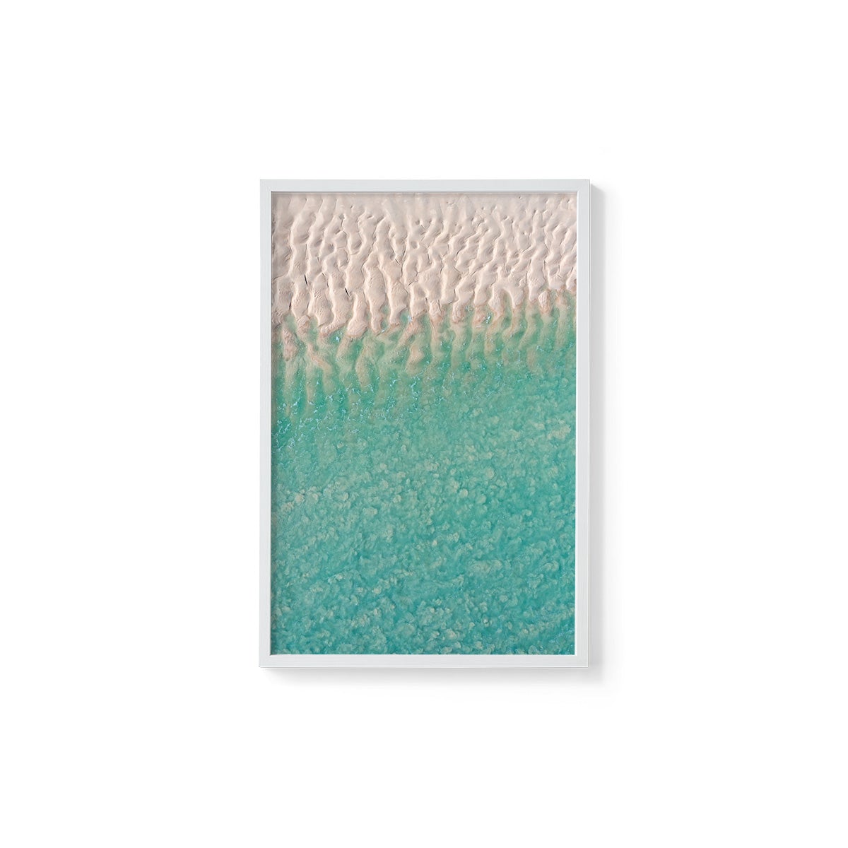 Willie Creek Sandbar Abstract #3 - Framed Print