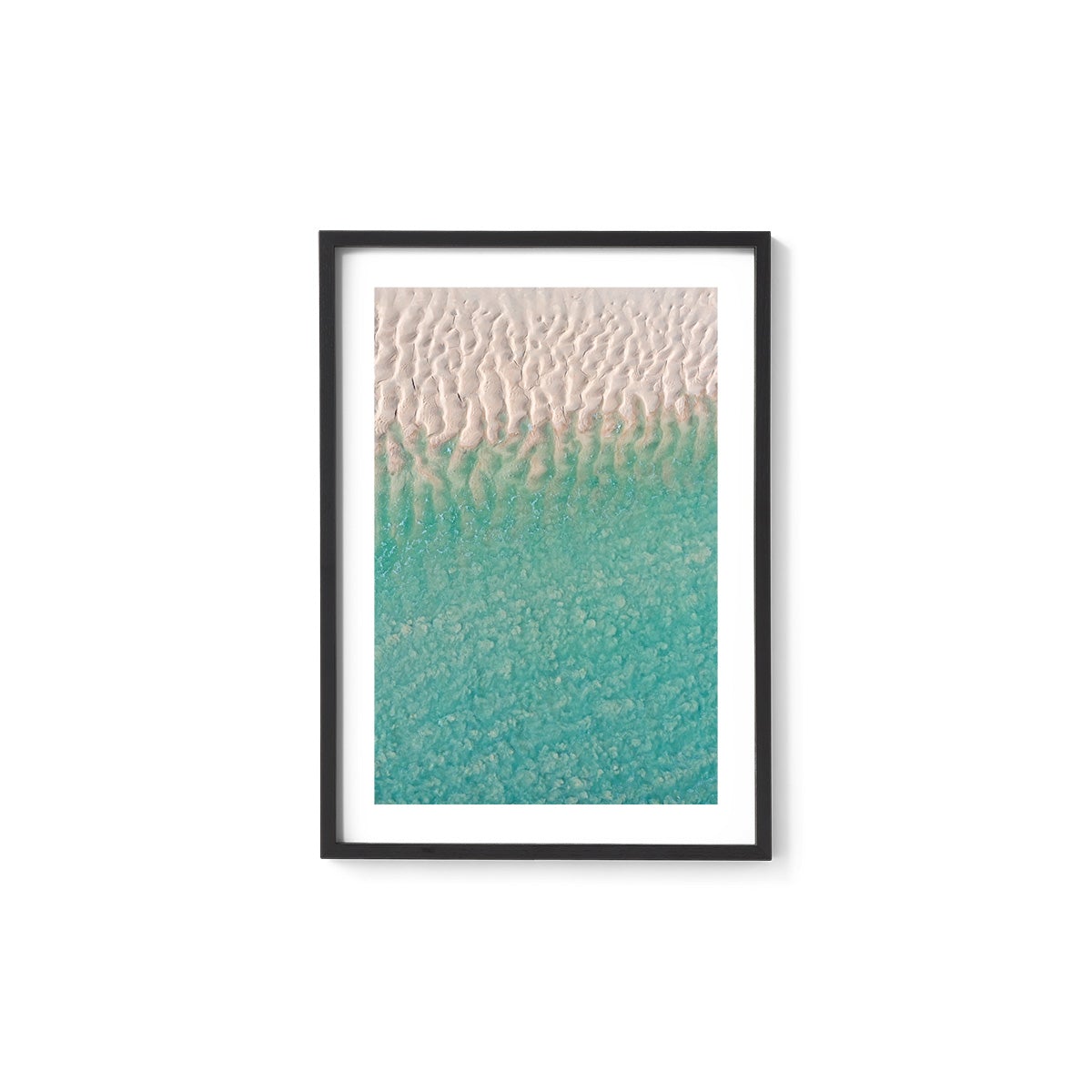 Willie Creek Sandbar Abstract #3 - Framed Print