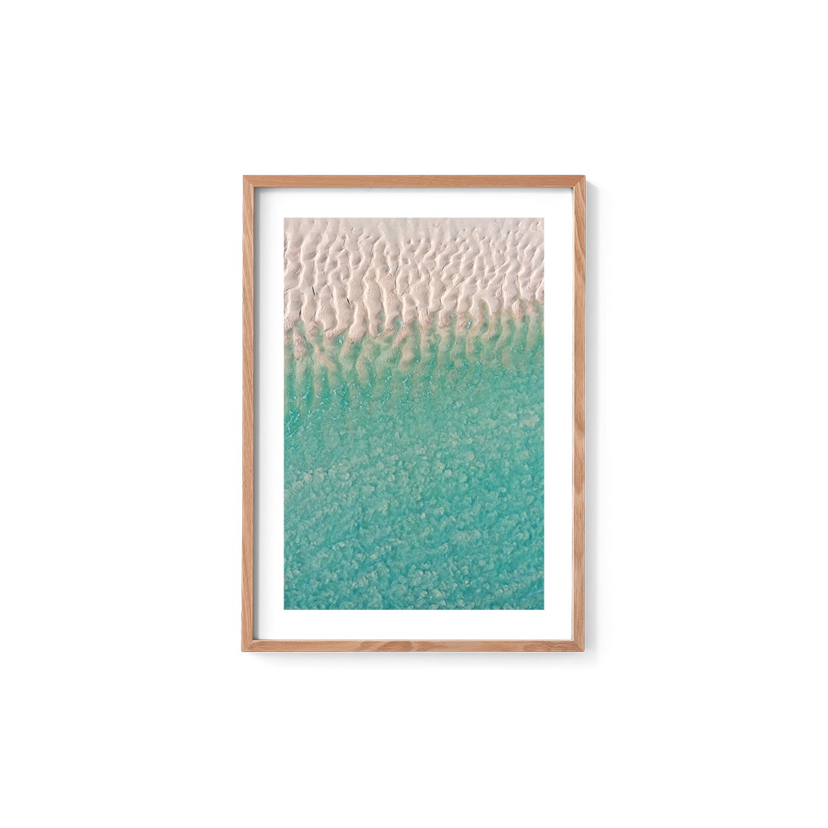 Willie Creek Sandbar Abstract #3 - Framed Print