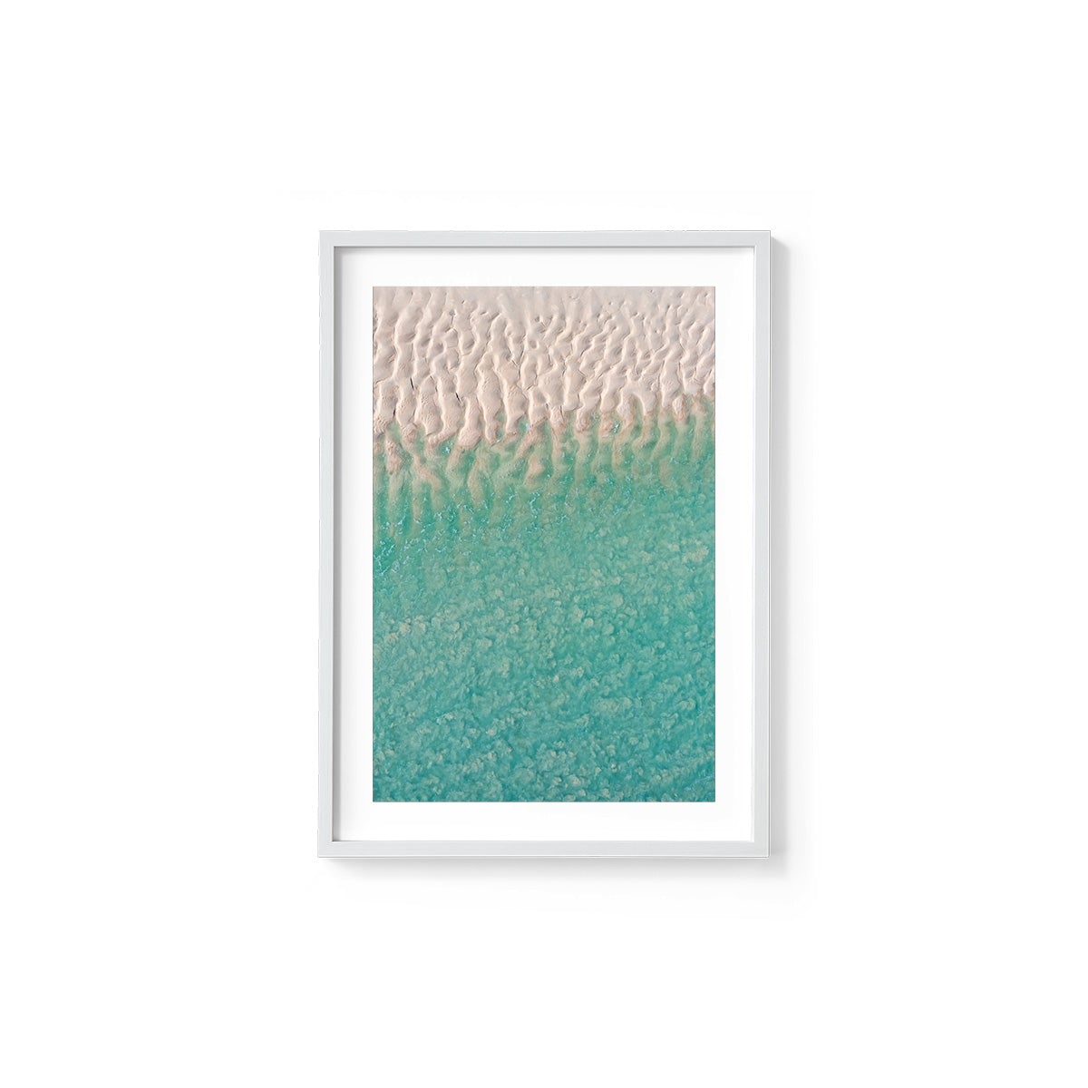 Willie Creek Sandbar Abstract #3 - Framed Print