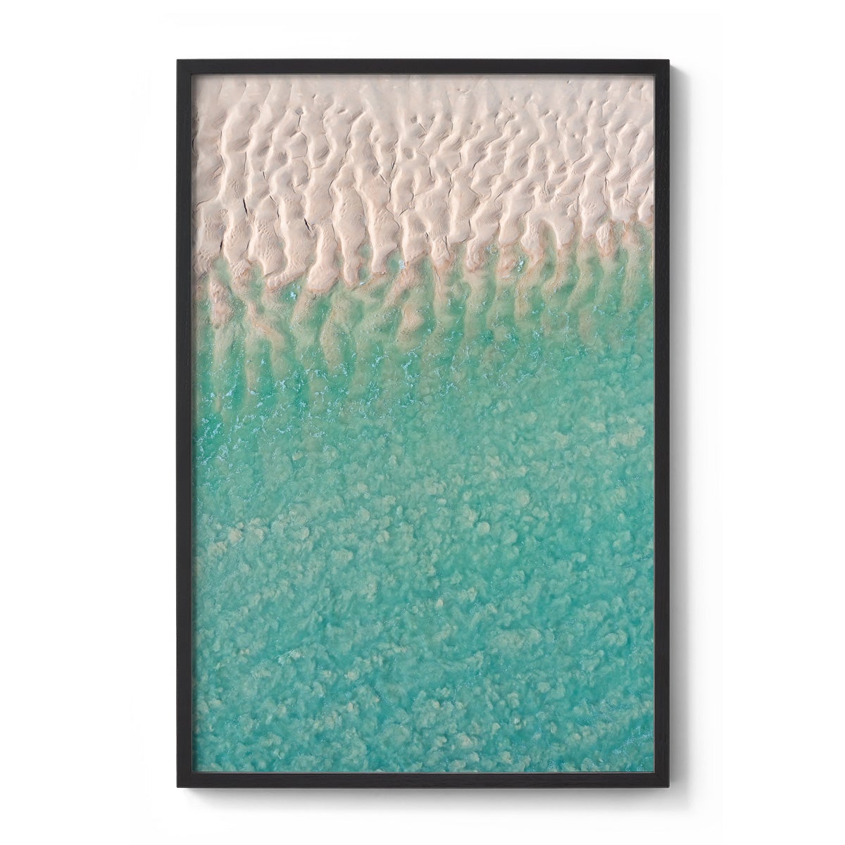 Willie Creek Sandbar Abstract #3 - Framed Print