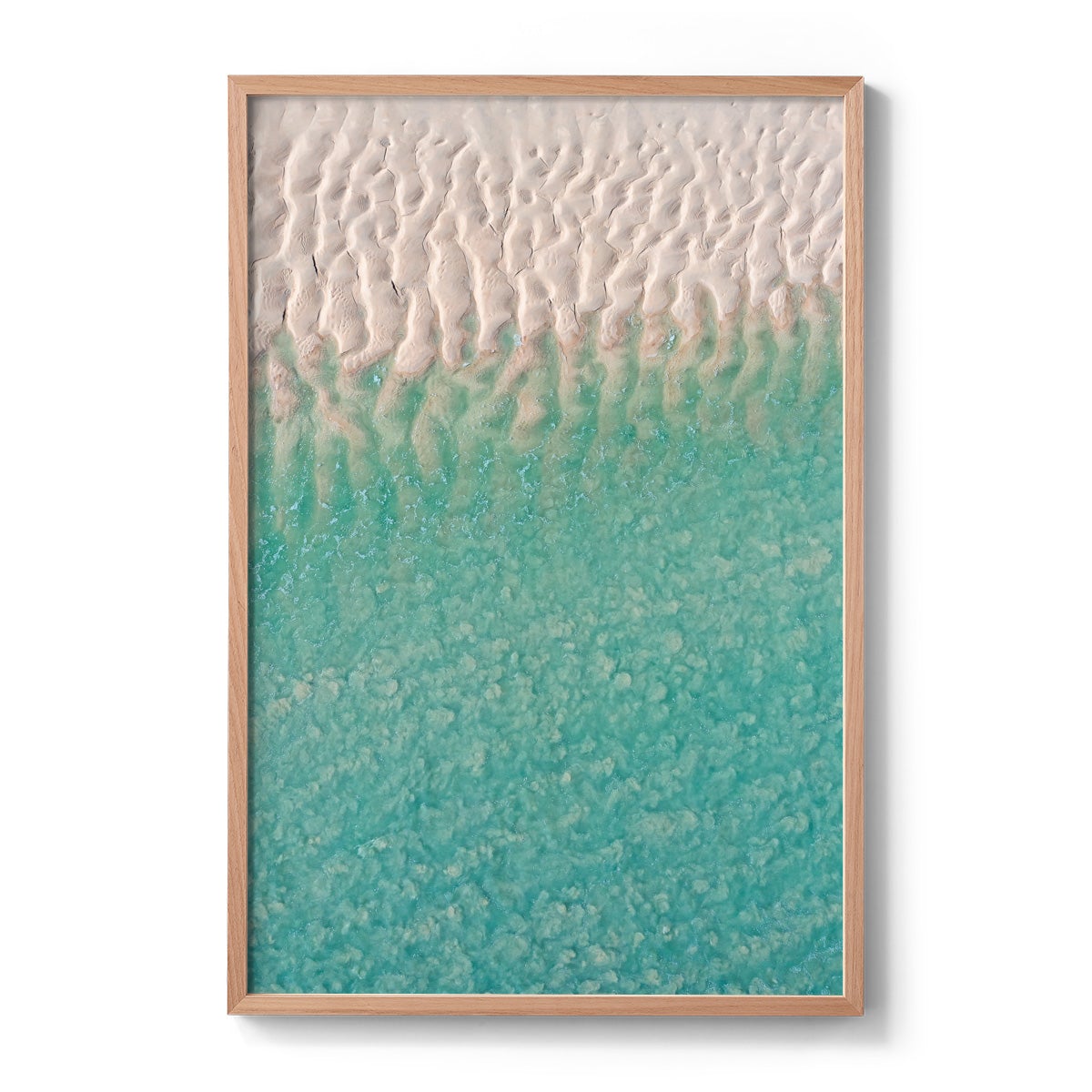 Willie Creek Sandbar Abstract #3 - Framed Print