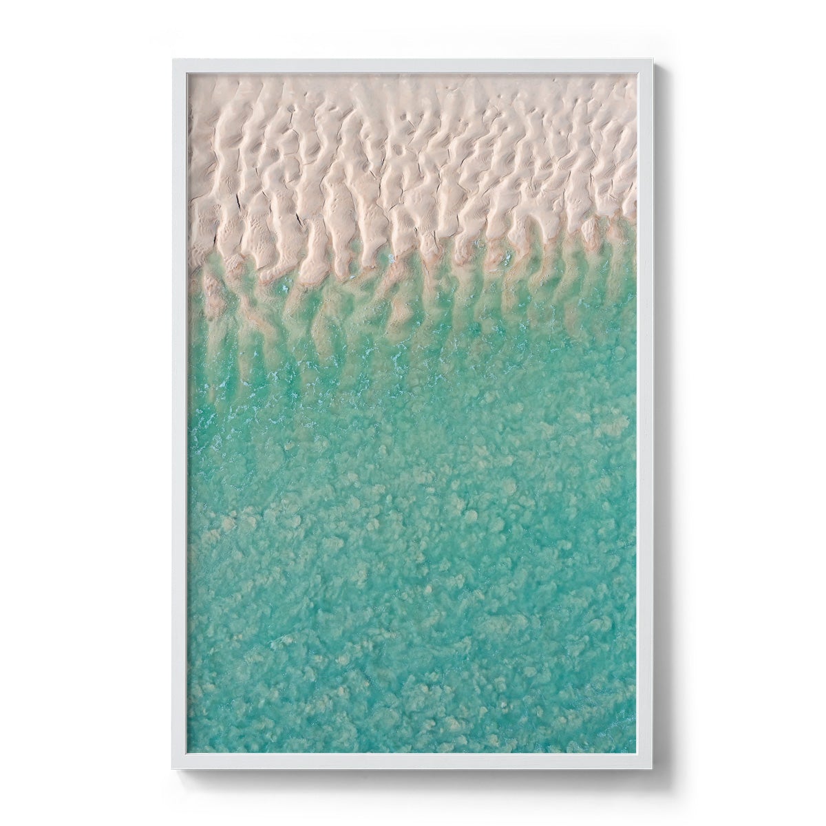 Willie Creek Sandbar Abstract #3 - Framed Print