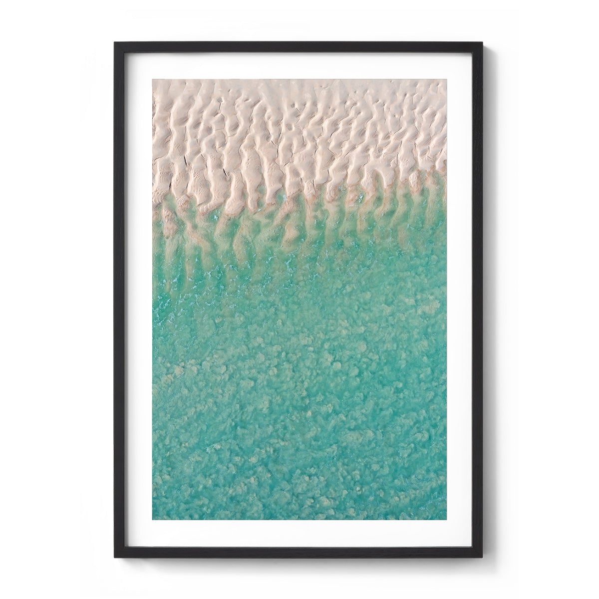 Willie Creek Sandbar Abstract #3 - Framed Print