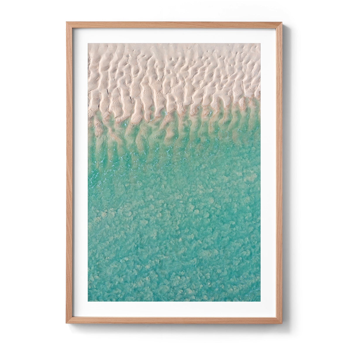 Willie Creek Sandbar Abstract #3 - Framed Print