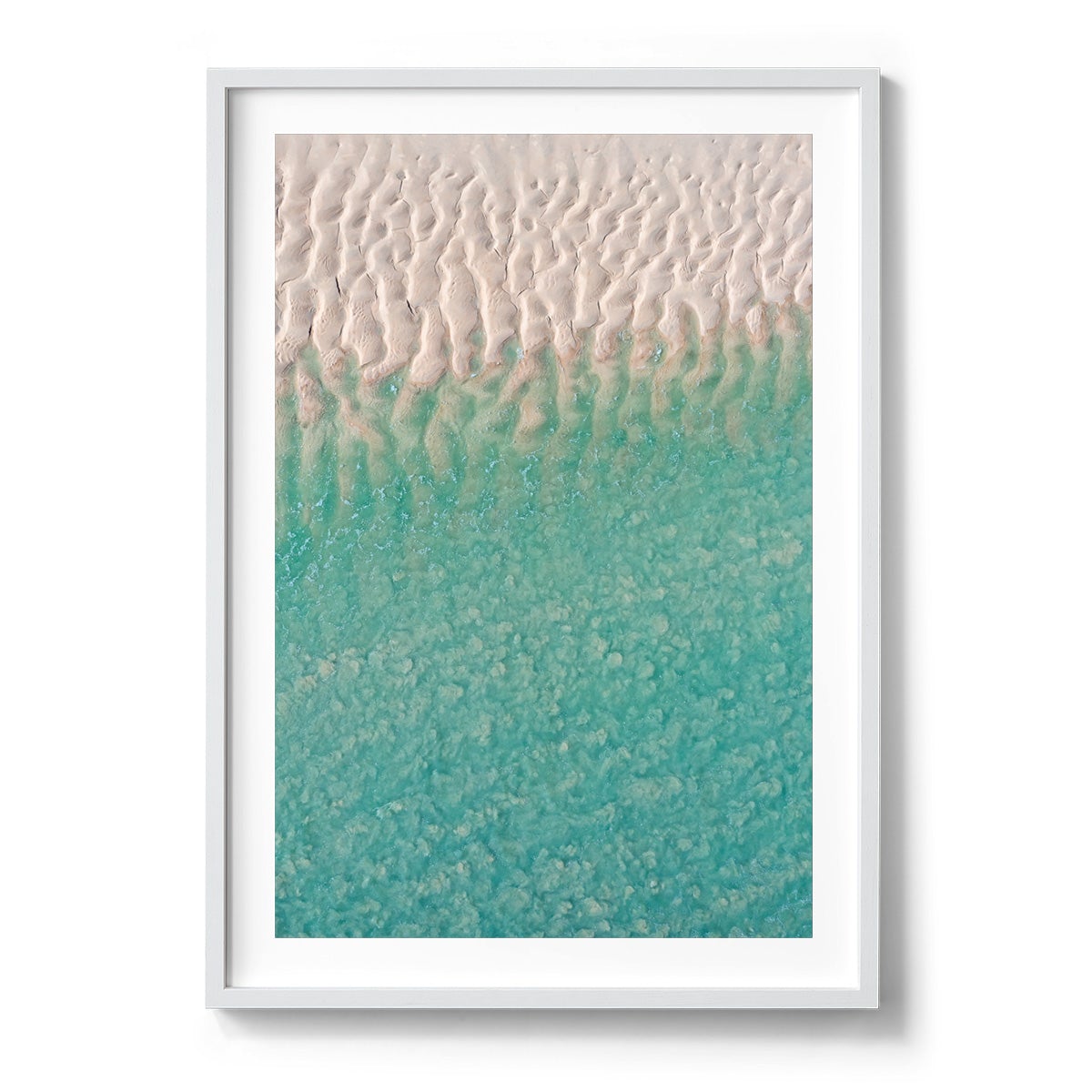 Willie Creek Sandbar Abstract #3 - Framed Print