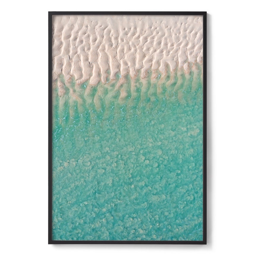 Willie Creek Sandbar Abstract #3 - Framed Print