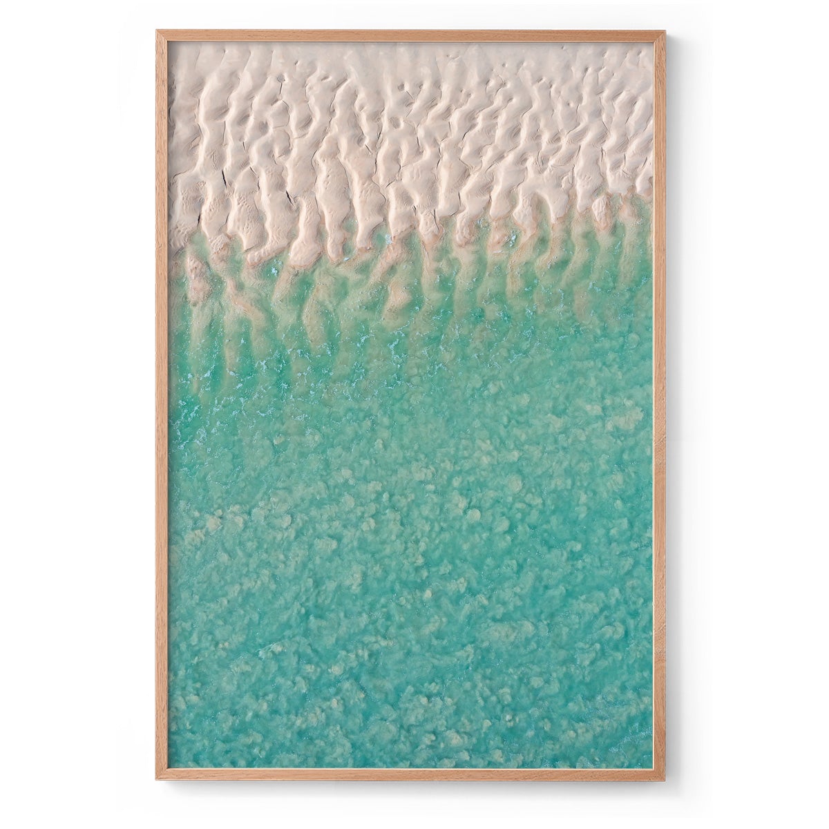 Willie Creek Sandbar Abstract #3 - Framed Print