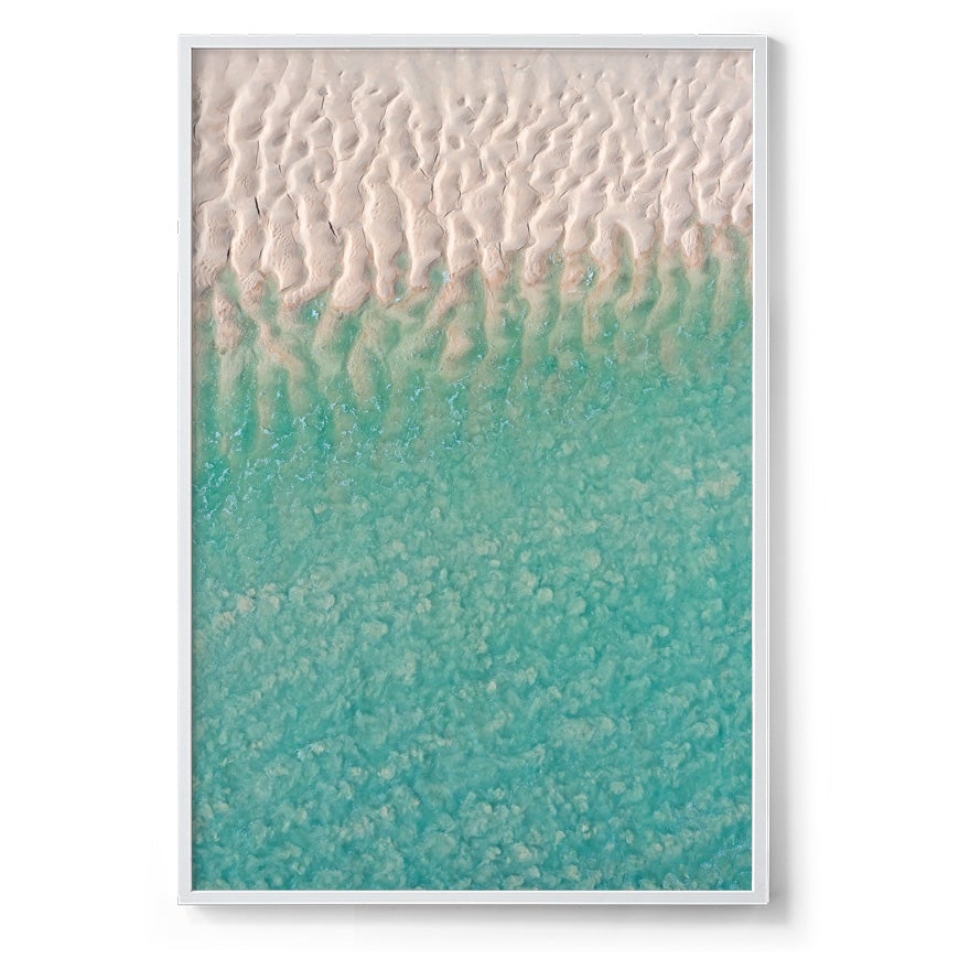 Willie Creek Sandbar Abstract #3 - Framed Print