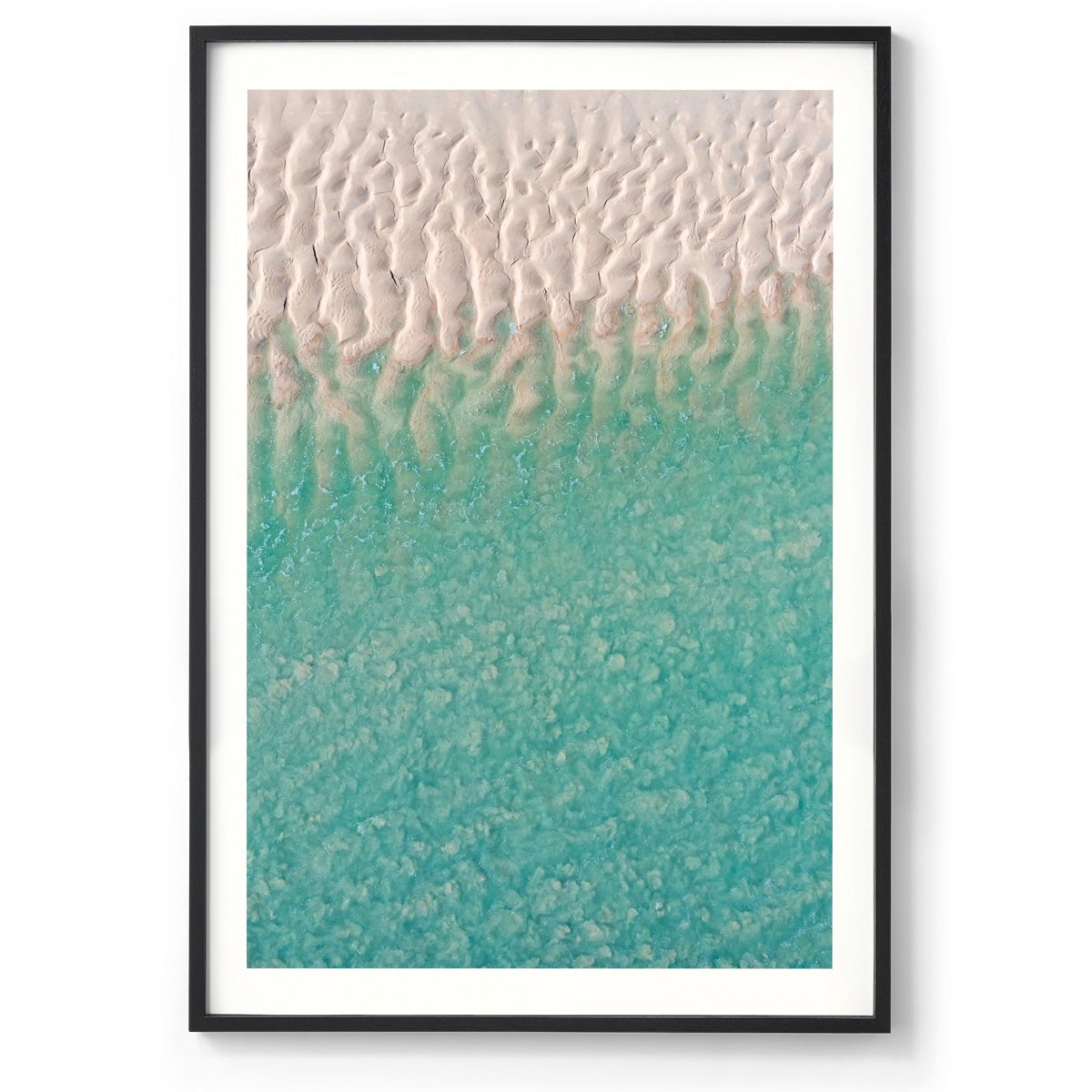 Willie Creek Sandbar Abstract #3 - Framed Print