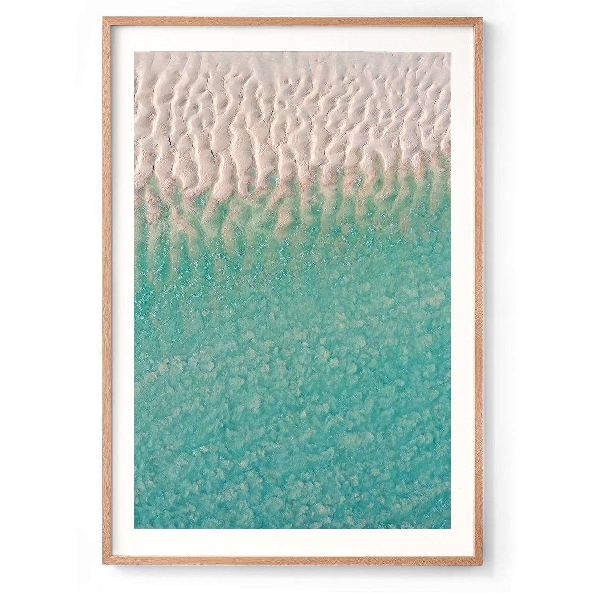 Willie Creek Sandbar Abstract #3 - Framed Print