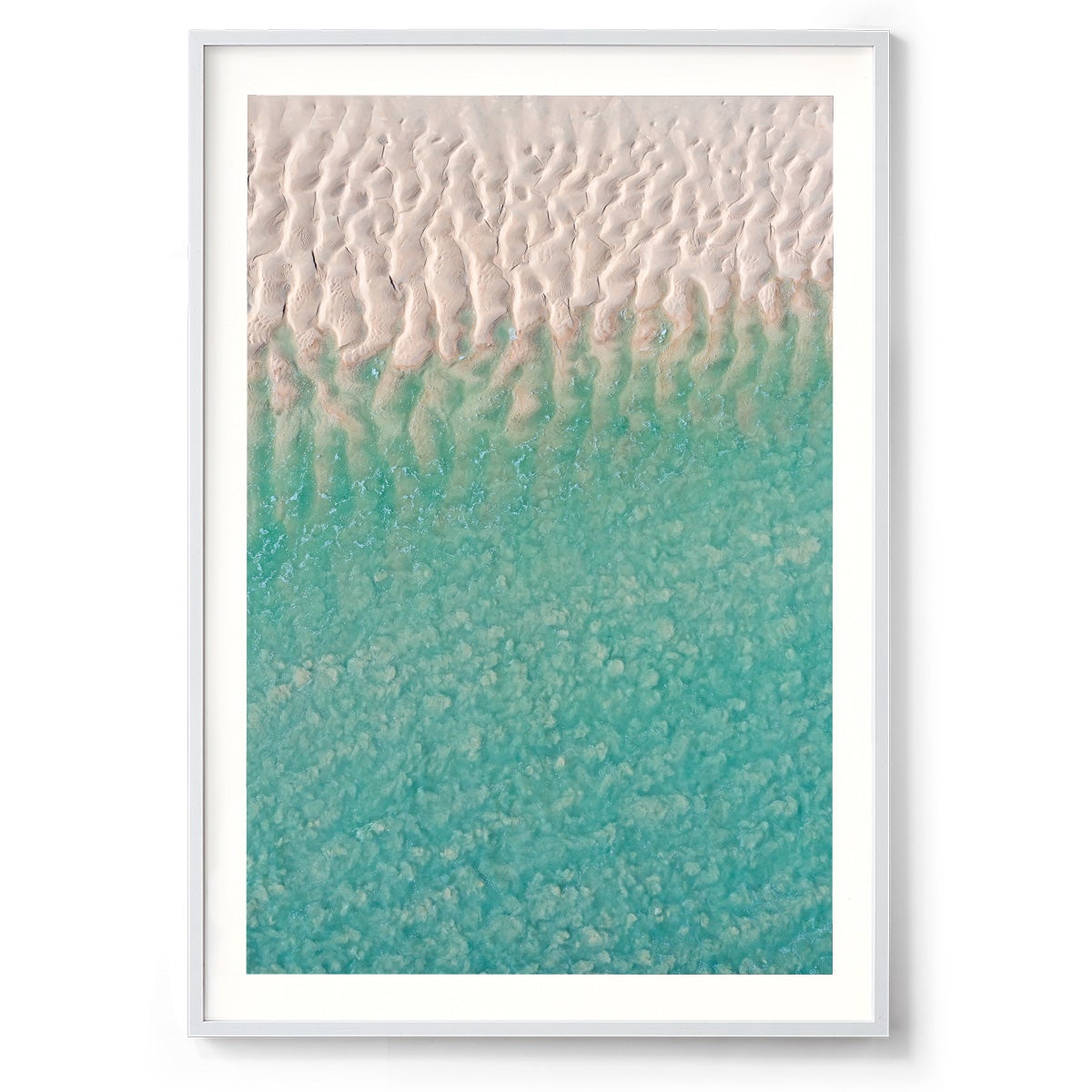 Willie Creek Sandbar Abstract #3 - Framed Print